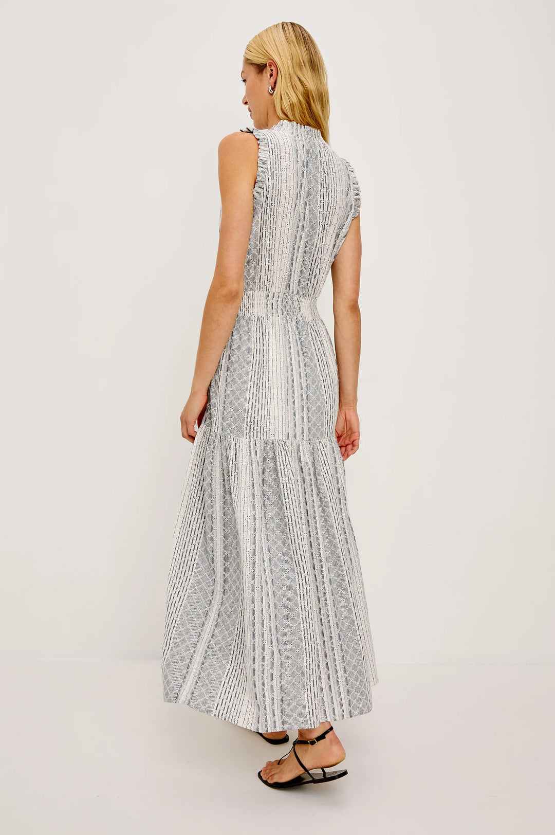 ALESSI MAXI DRESS (STRIPED EYELET) - RAILS