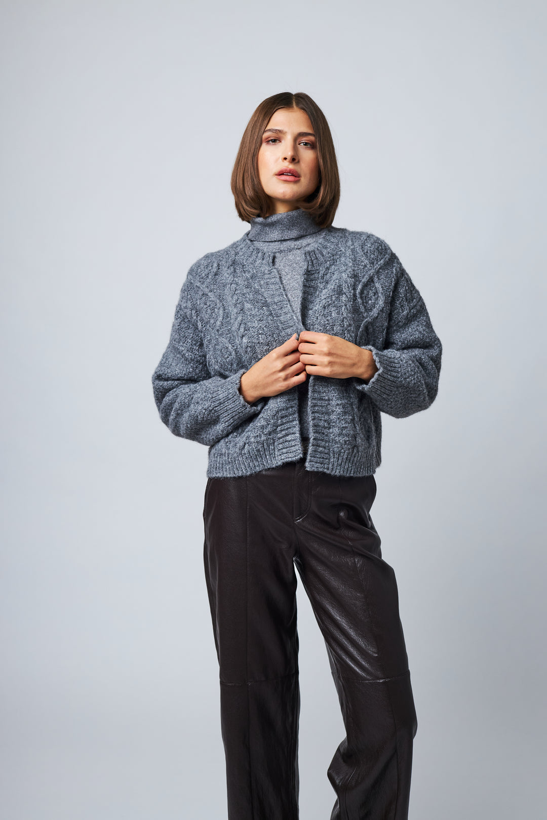 AMABELLA CARDIGAN (ROCKY SLATE) - LINE