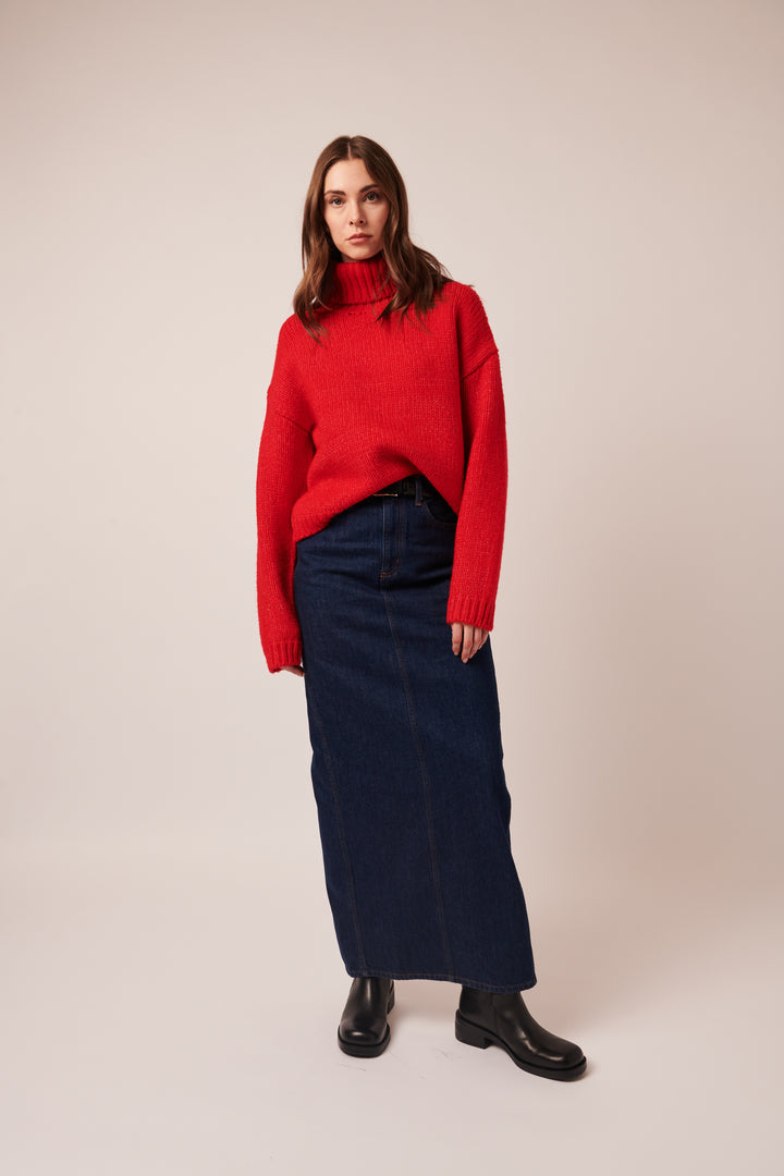 AMELIE OVERSIZED TURTLENECK SWEATER - LINE