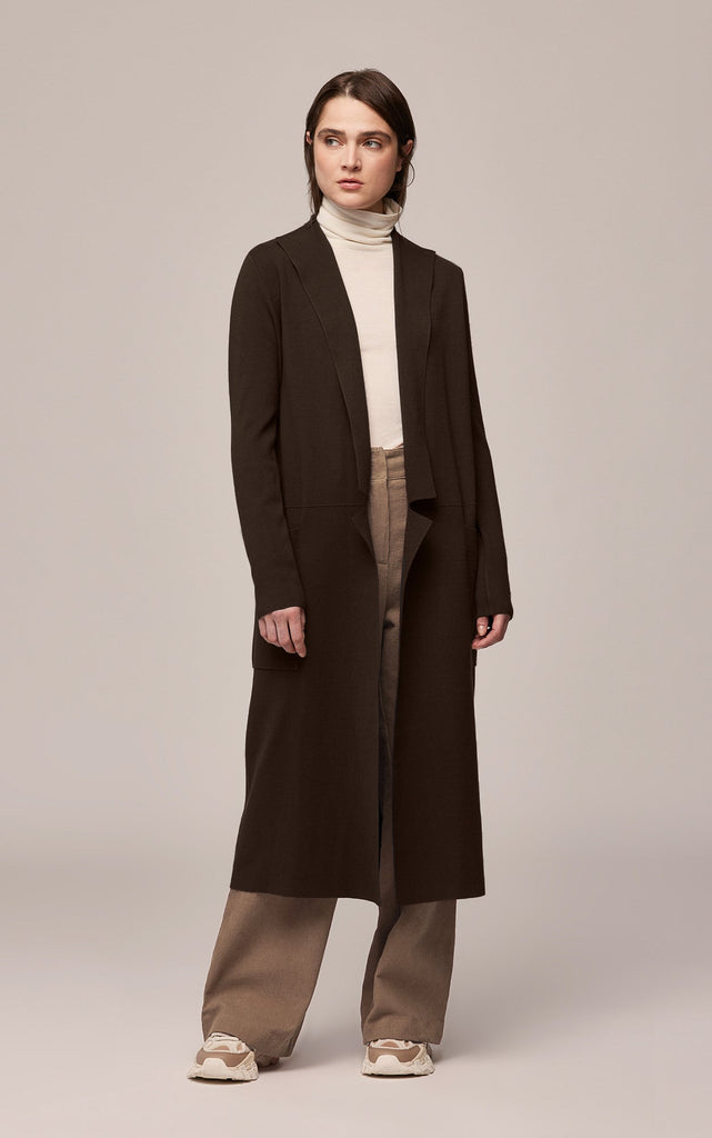 ANNABELLA COATIGAN WITH POCKETS (MUSHROOM) - SOIA & KYO