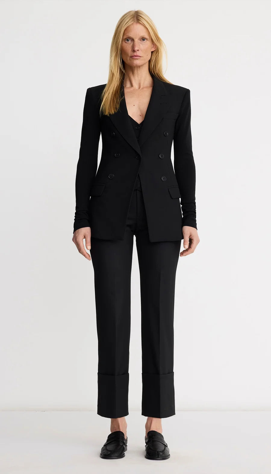 NOT A DB BLAZER WITH JERSEY SLEEVES (BLACK) - SMYTHE