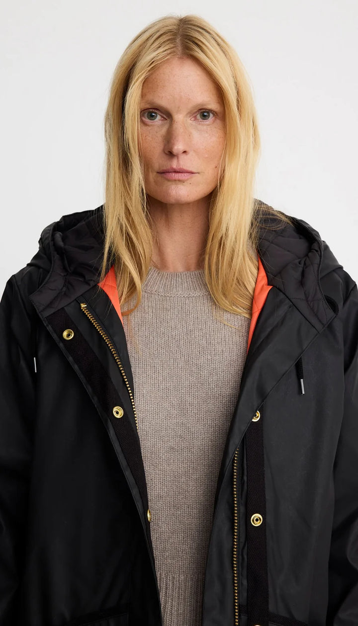 DARK AND STORMY COAT (BLACK) - SMYTHE