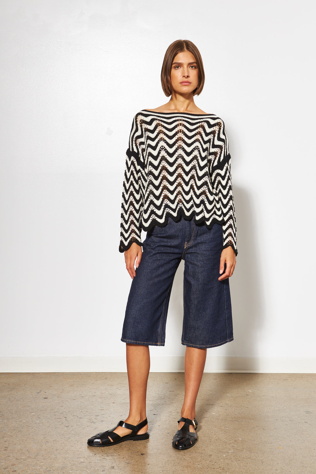 AURELIA WAVE SWEATER (NIGHT WAVES) - LINE