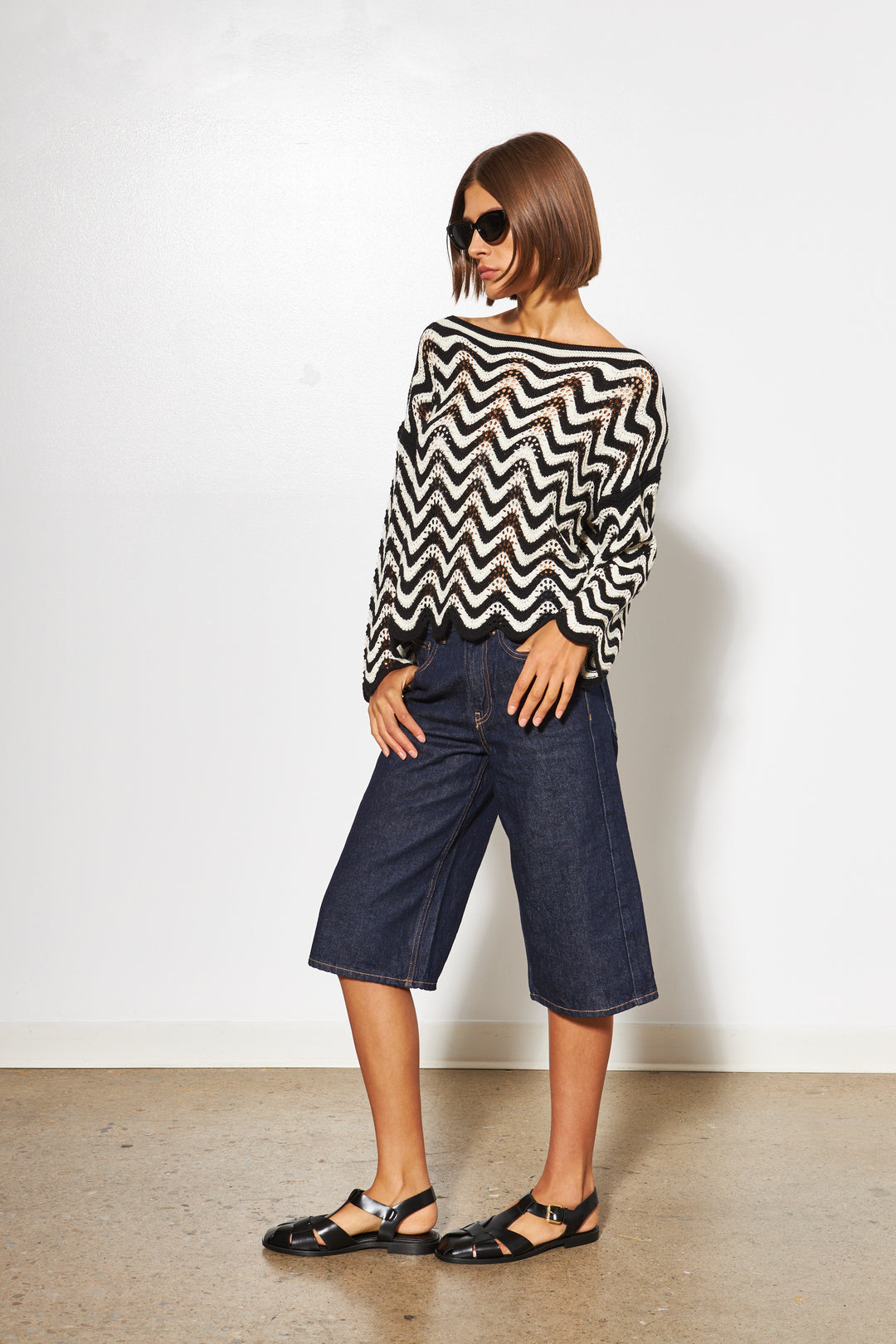 AURELIA WAVE SWEATER (NIGHT WAVES) - LINE