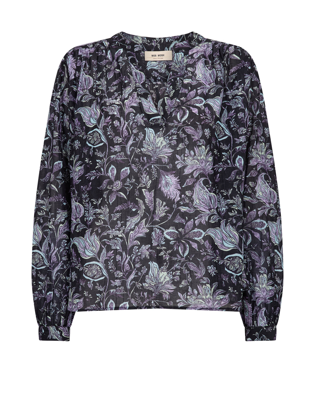 TENCA FLEURA BLOUSE (SALUTE NAVY) - MOS MOSH