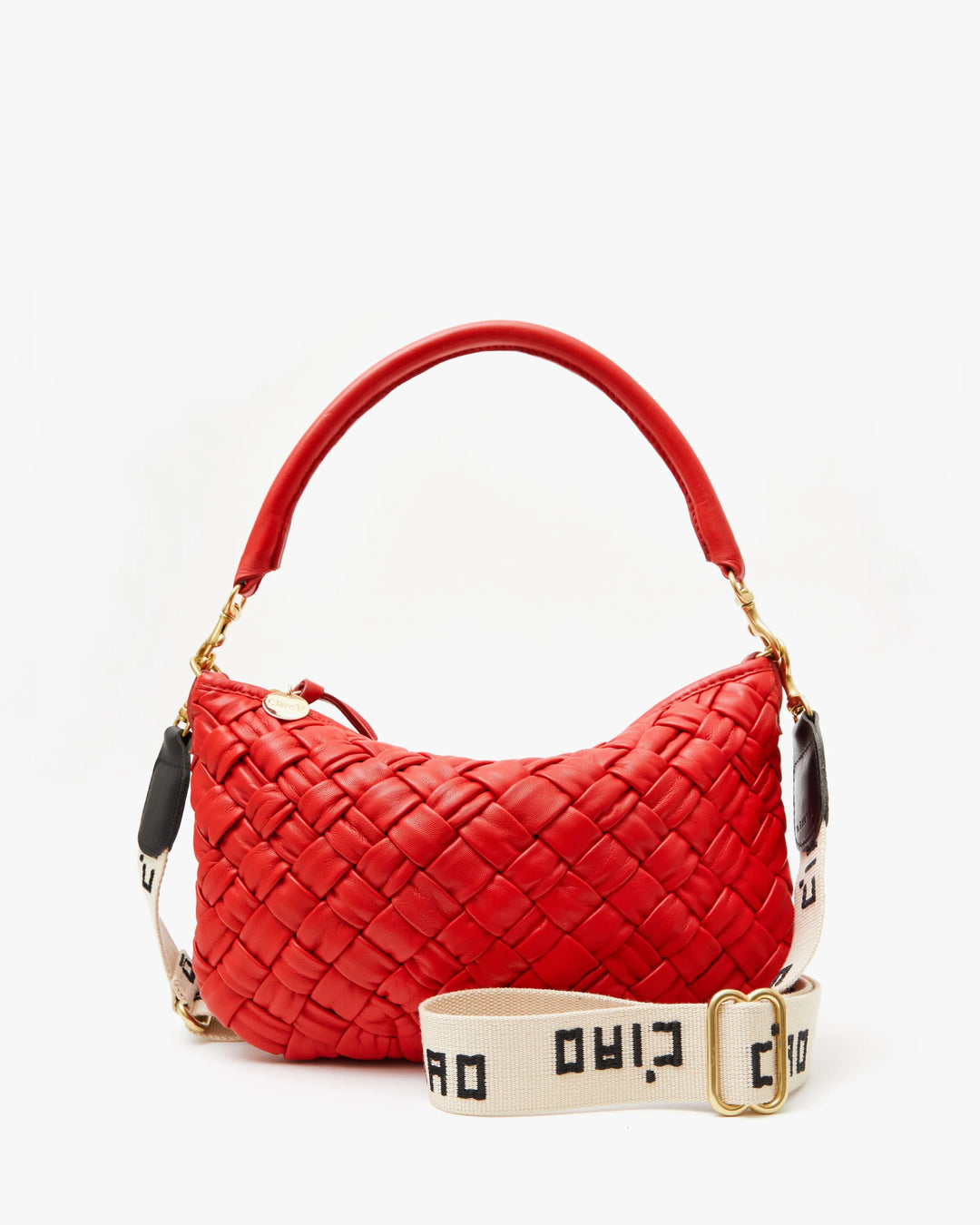 ADJUSTABLE CROSSBODY STRAP (NATURAL/BLACK CIAO) - CLARE V.
