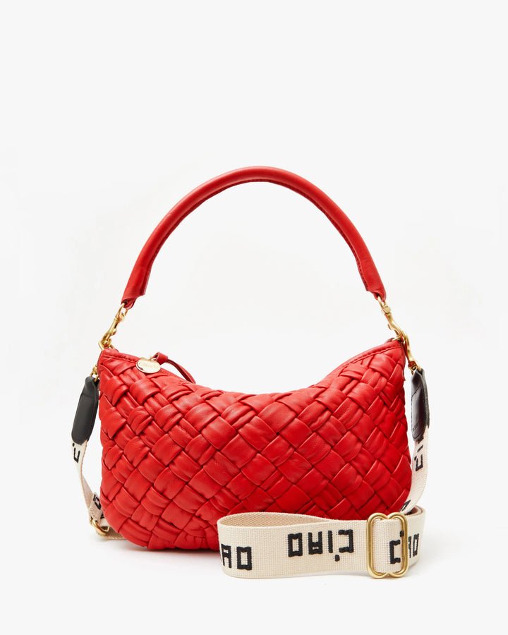 ADJUSTABLE CROSSBODY STRAP (NATURAL/BLACK CIAO) - CLARE V.