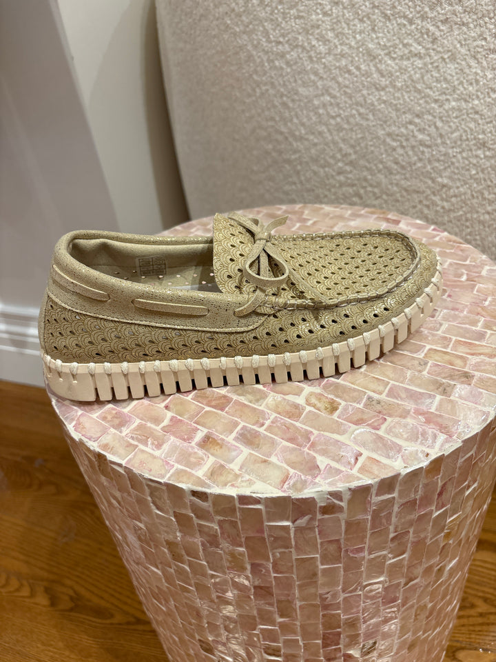 TULIP SAILOR SHOE GLITTER (PLATIN PEARL IVORY) - ILSE JACOBSEN
