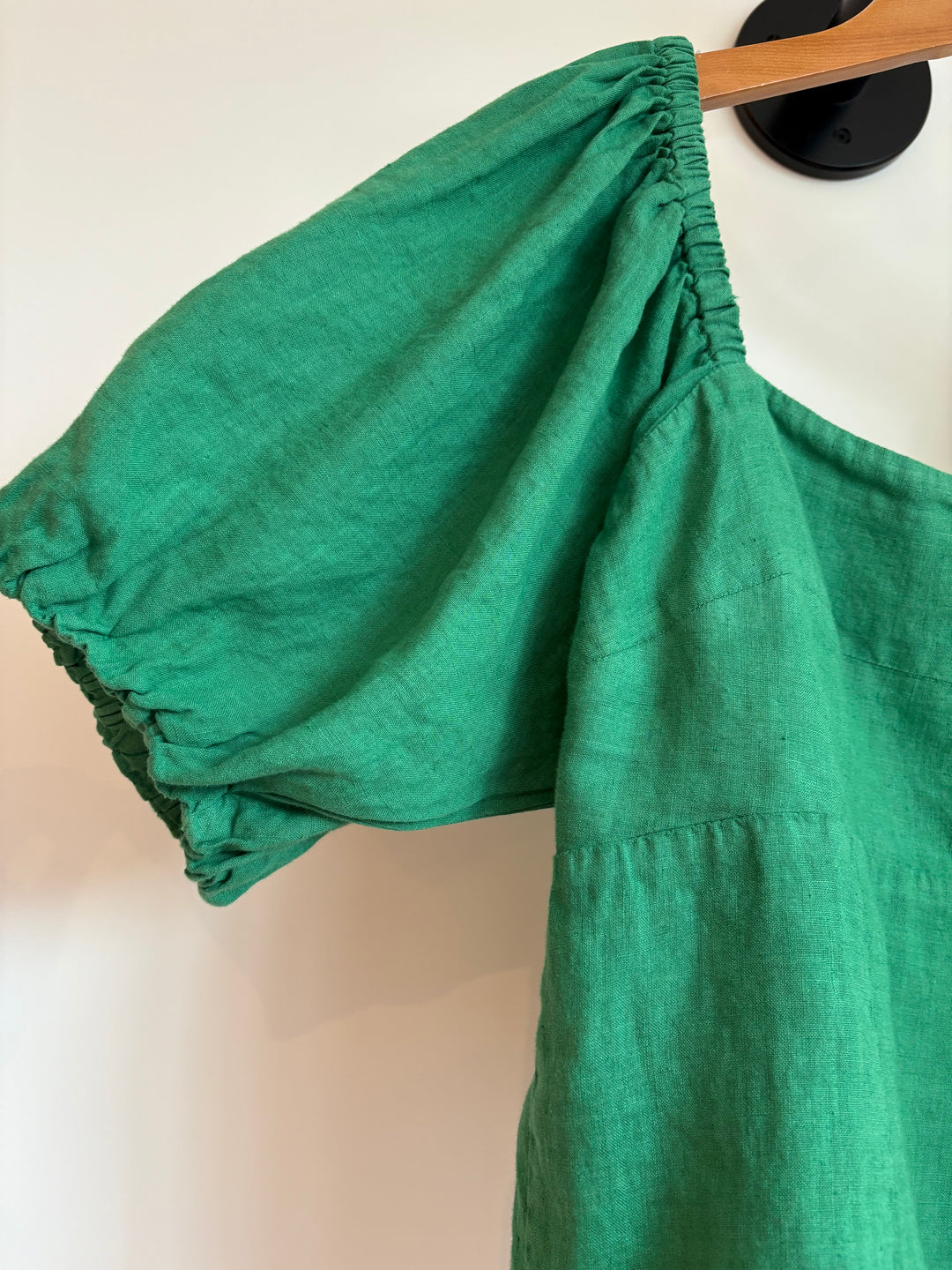 OLIVIA WOVEN LINEN TOP - VELVET
