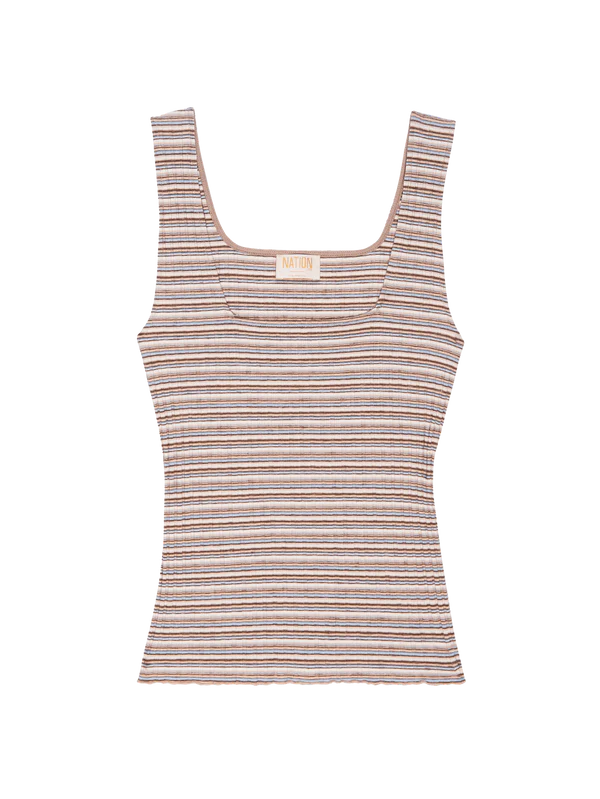 BABS SQUARE NECK TANK - NATION