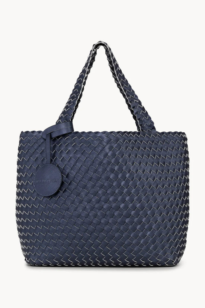 TOTE BAG REVERSIBLE (NAVY METALLIC BLUE) - ILSE JACOBSEN