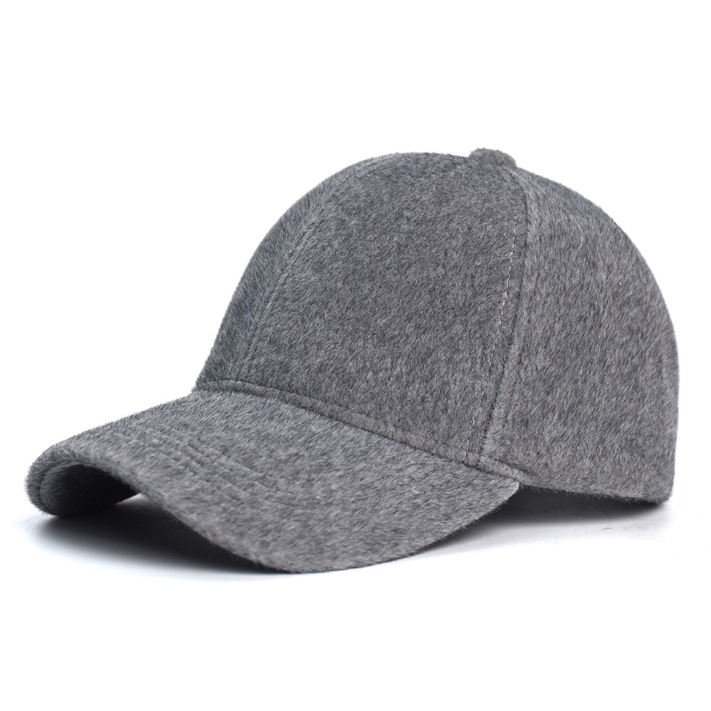 FELT BASEBALL HAT (GREY) - LYLA + LUXE