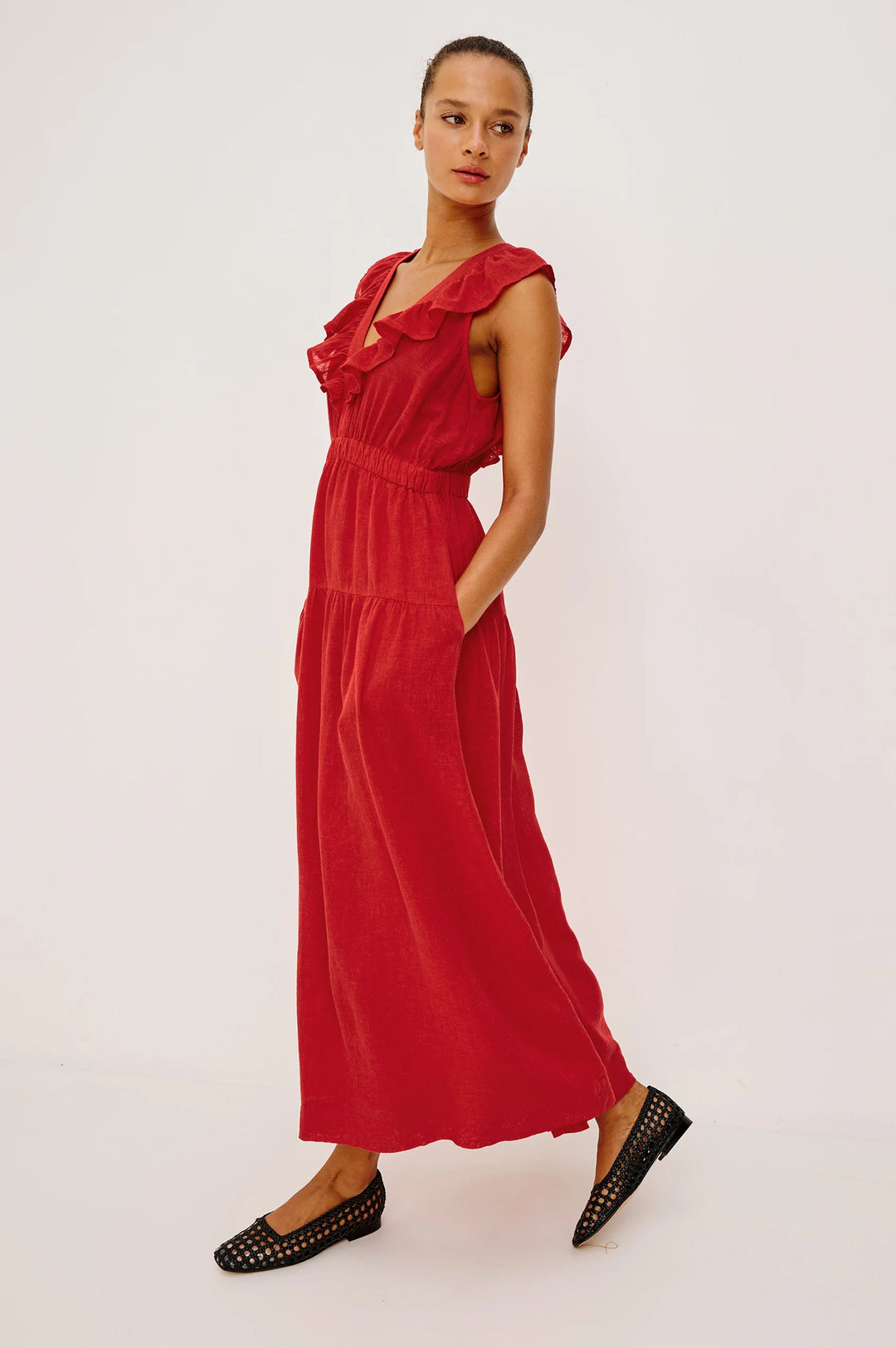 BEAUX MAXI DRESS (TOMATO) - RAILS
