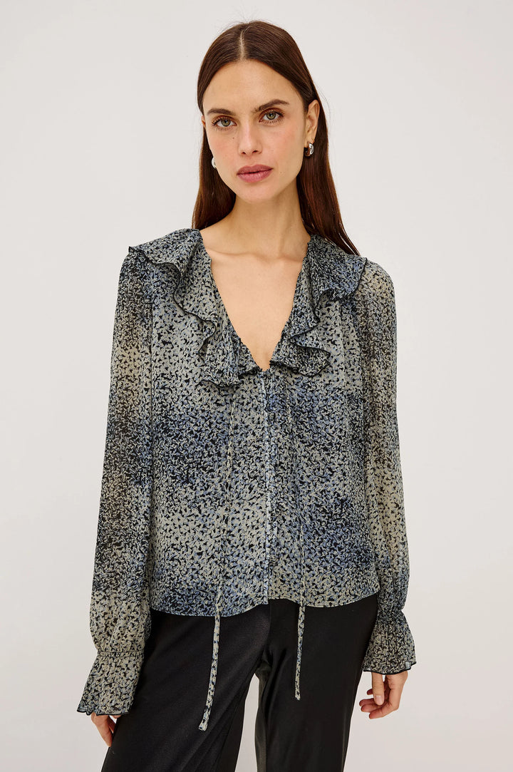 BECKY CHIFFON BLOUSE (AGATE) - RAILS