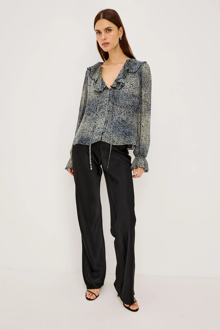 BECKY CHIFFON BLOUSE (AGATE) - RAILS