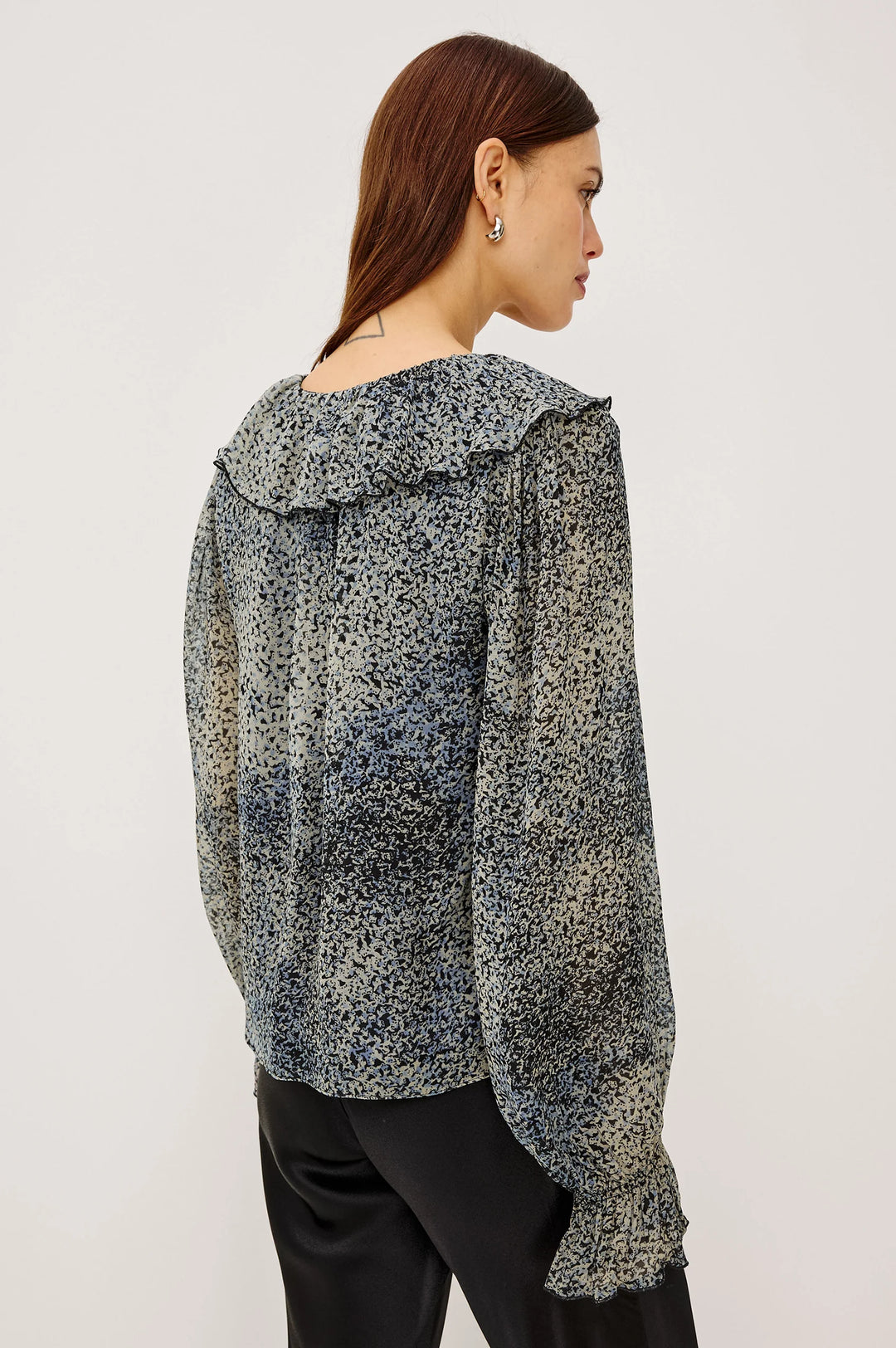 BECKY CHIFFON BLOUSE (AGATE) - RAILS