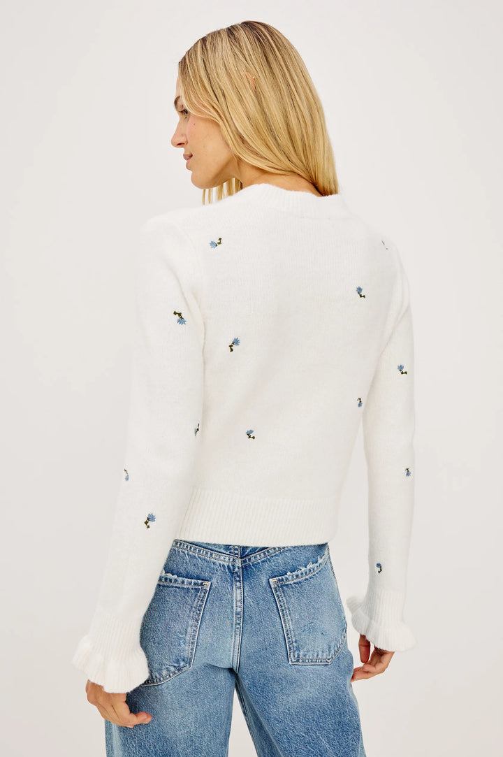 BETTIE EMBROIDERY WOOL SWEATER (BLUE BUDS) - RAILS
