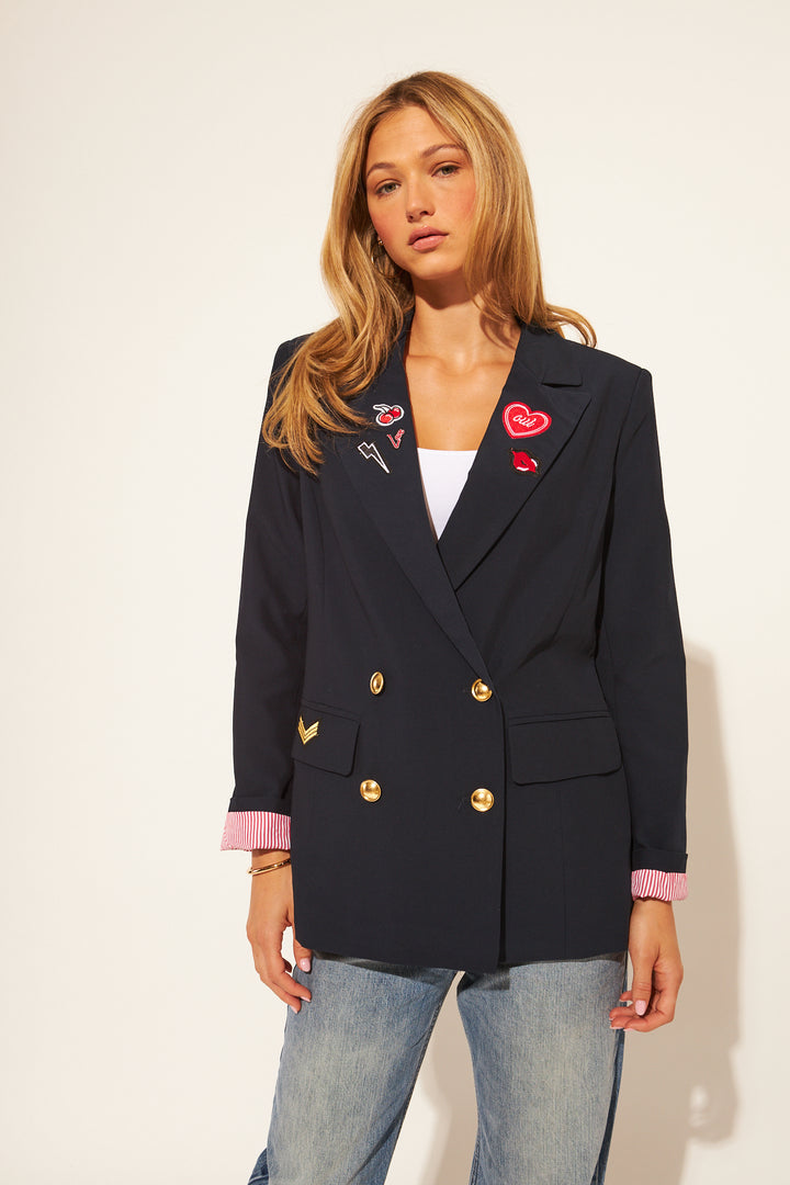 BLAINE EMBELLISHED BLAZER - JOHN+JENN