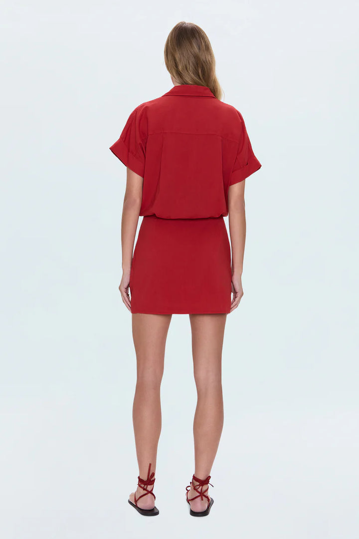 BLYTHE SHORT SLEEVE SHIRT DRESS (SAMBA) - PISTOLA