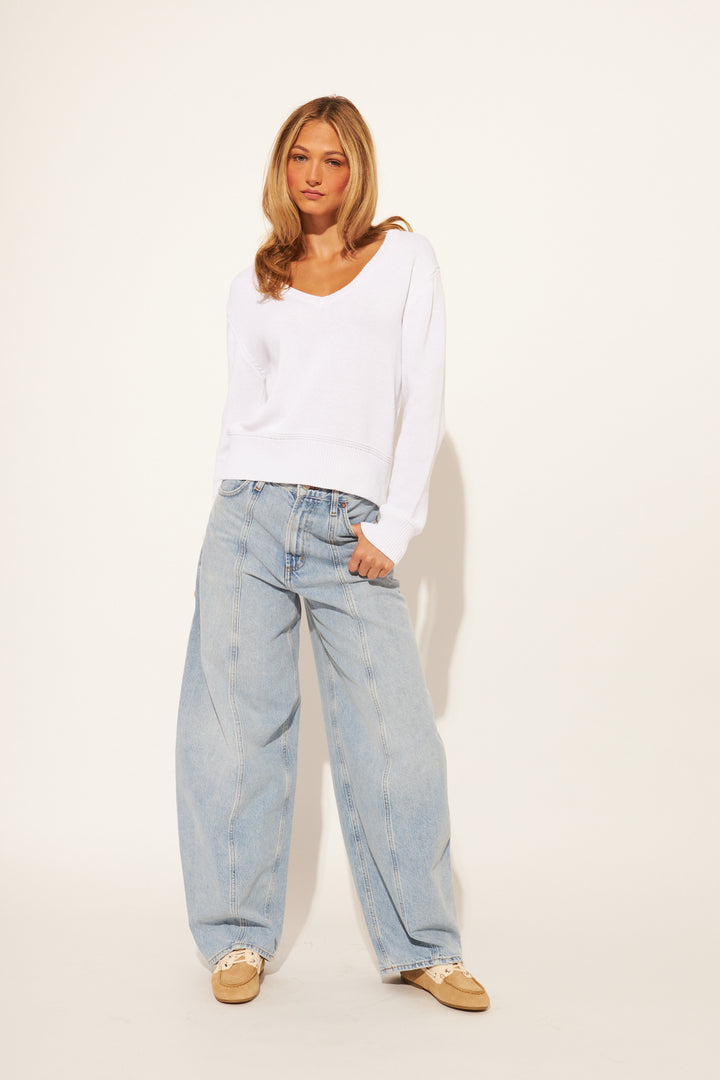 BRODY LIGHTWEIGHT KNIT (DOVE) - JOHN+JENN