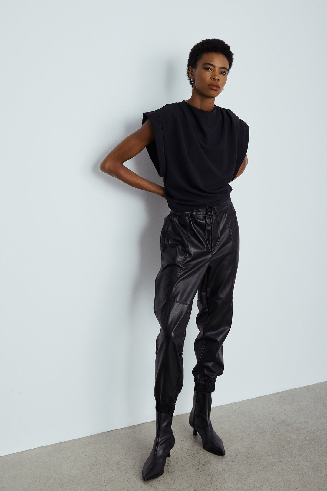 CABO FAUX LEATHER JOGGER - MELISSA NEPTON