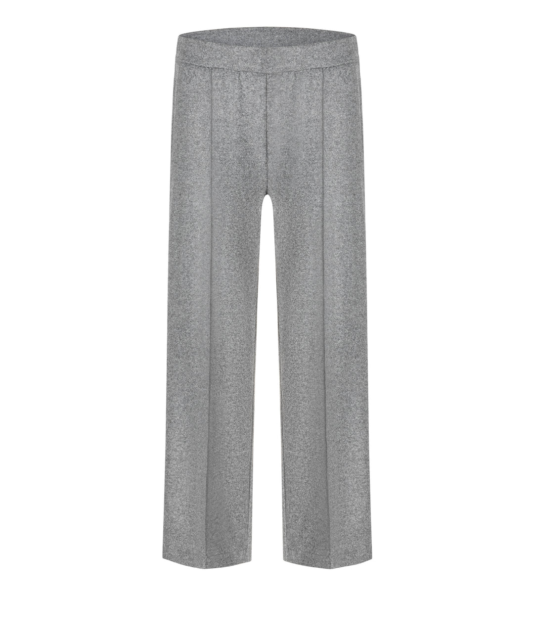 CAMERON WIDE LEG PANT (STONE GREY MELANGE) - CAMBIO