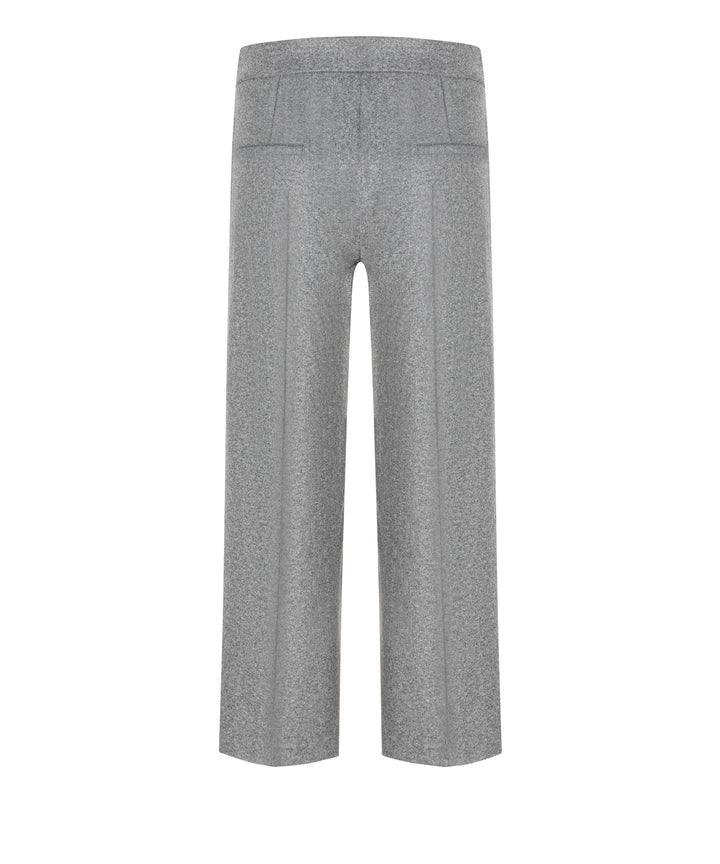 CAMERON WIDE LEG PANT (STONE GREY MELANGE) - CAMBIO