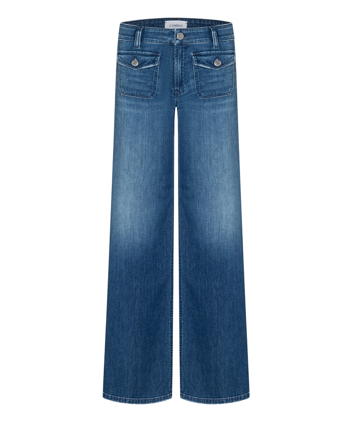 AIMEE PATCHED POCKET JEANS - CAMBIO