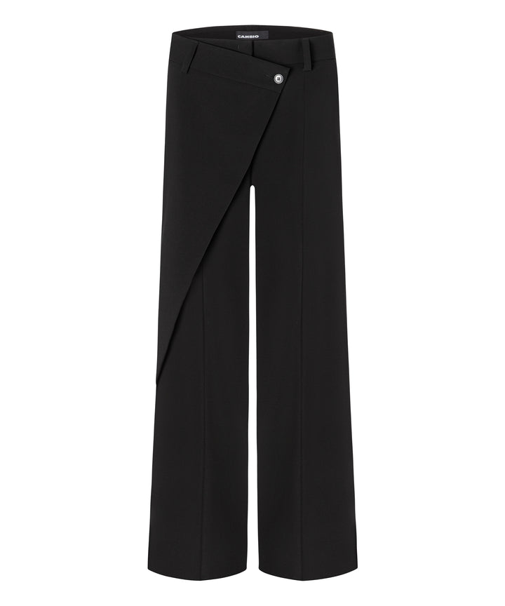 ANAIS WRAP FRONT PANT (BLACK) - CAMBIO