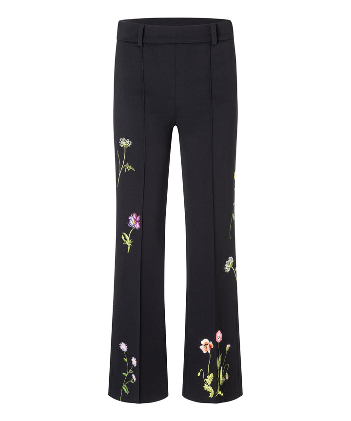FRANCOISE FLORAL EMBROIDERY PANT - CAMBIO