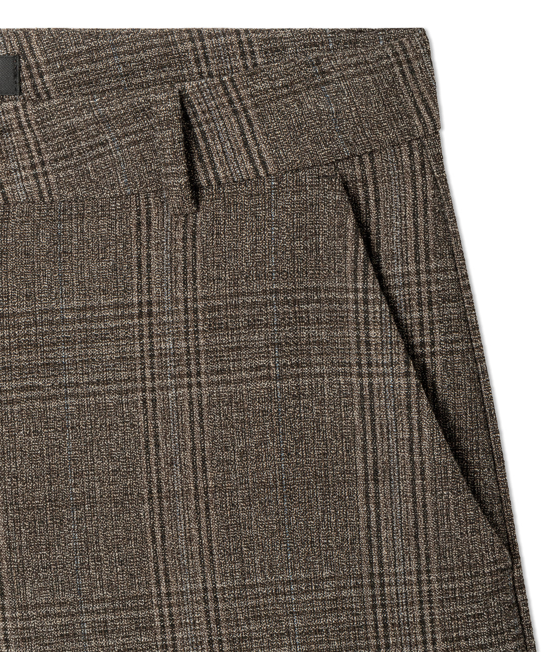 EDITA CROPPED BARREL (MOULINE CHECK BROWN) - CAMBIO