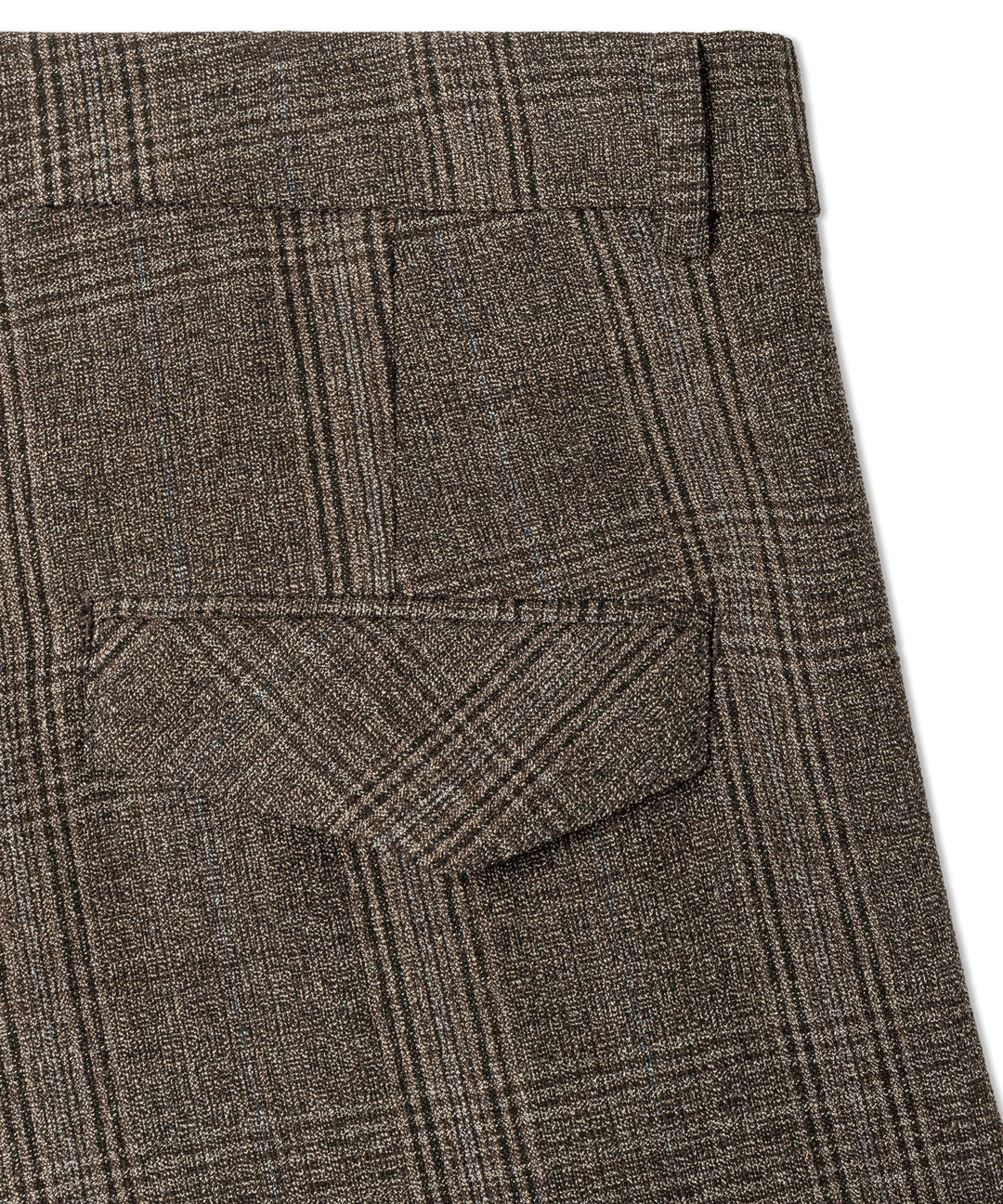 EDITA CROPPED BARREL (MOULINE CHECK BROWN) - CAMBIO