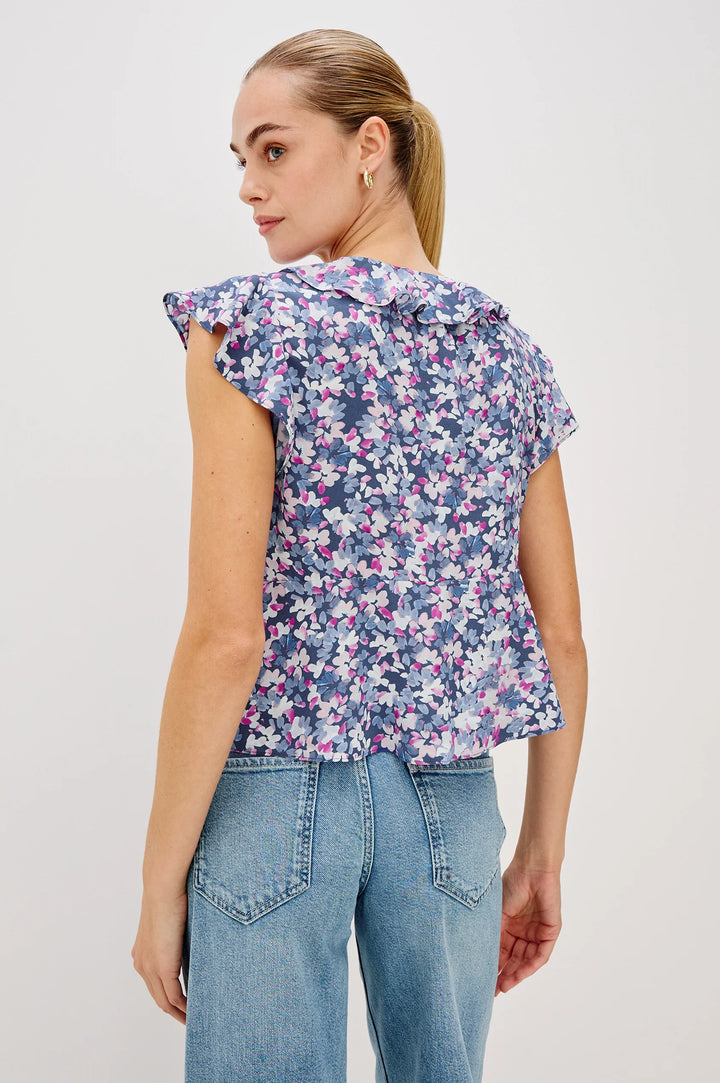 CARMINE BLOUSE (BLUE BLOSSOM) - RAILS