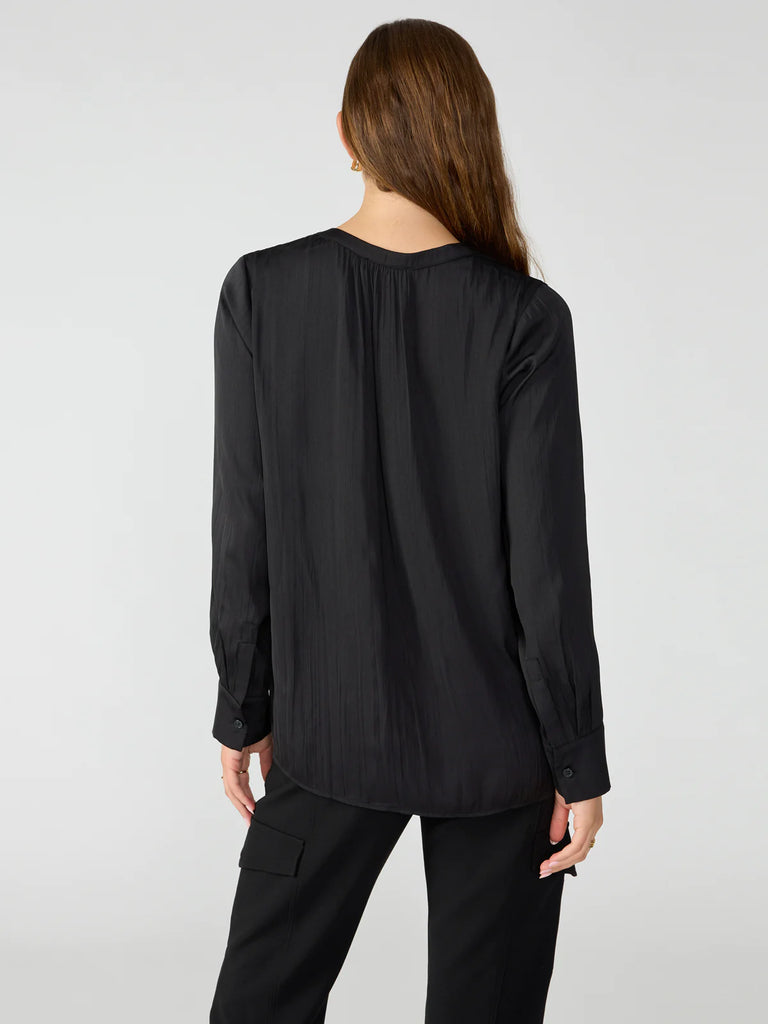 LIZZIE SATEEN TUNIC (BLACK) - SANCTUARY