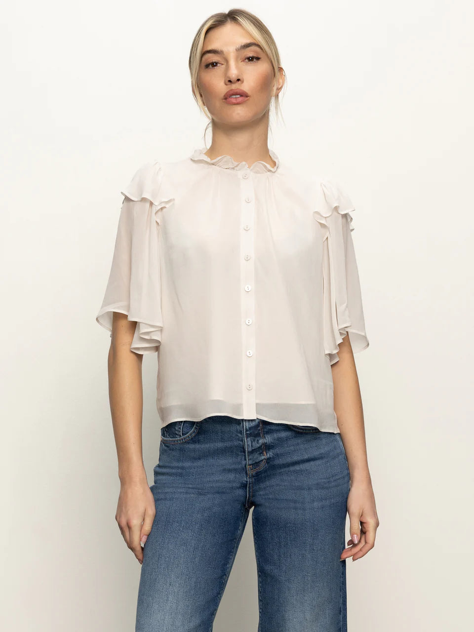 DEJA VU FRILL BLOUSE - SANCTUARY