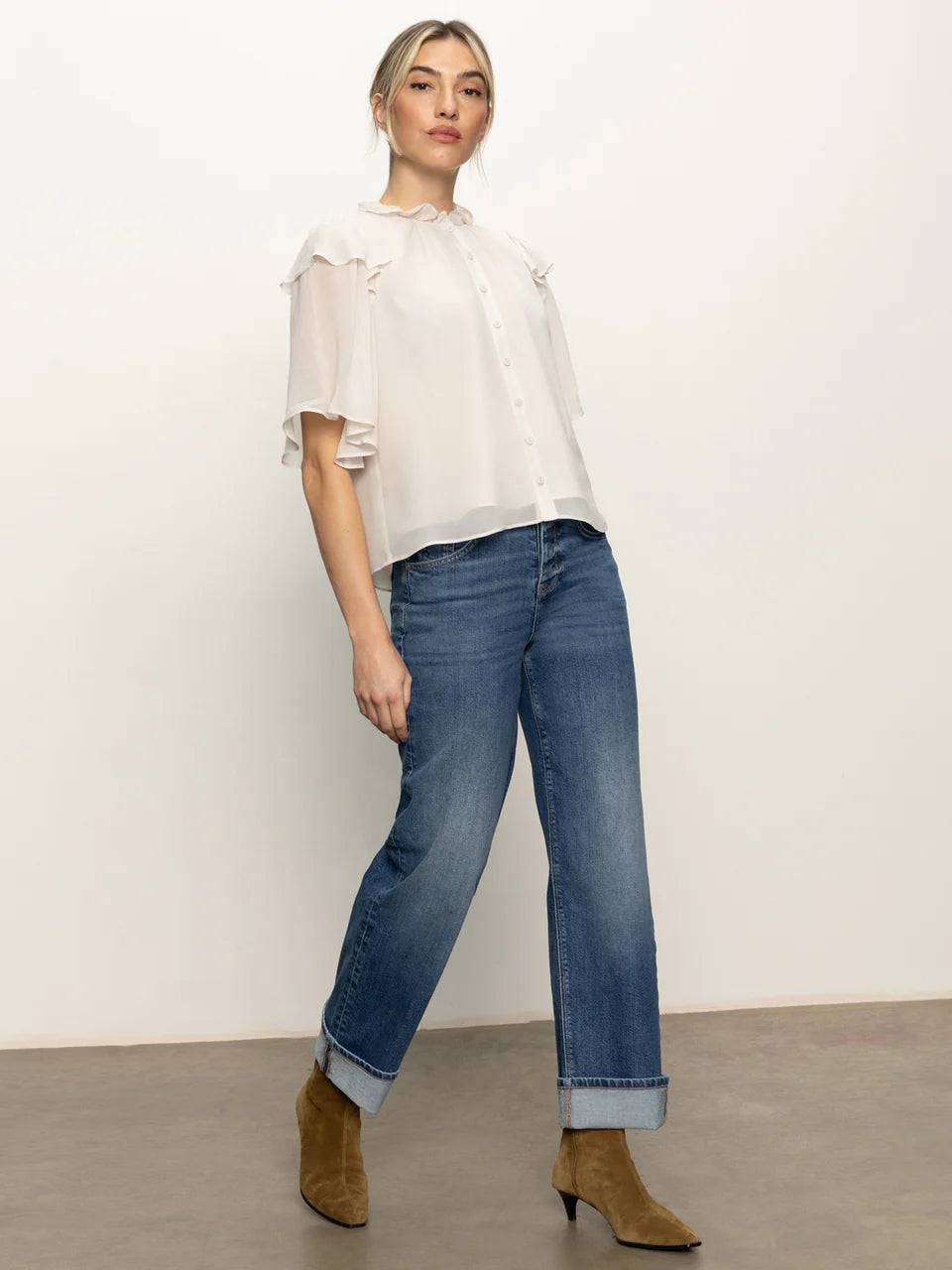 DEJA VU FRILL BLOUSE - SANCTUARY