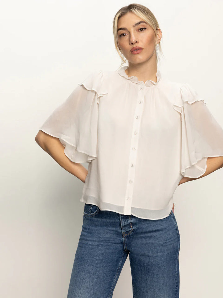 DEJA VU FRILL BLOUSE - SANCTUARY