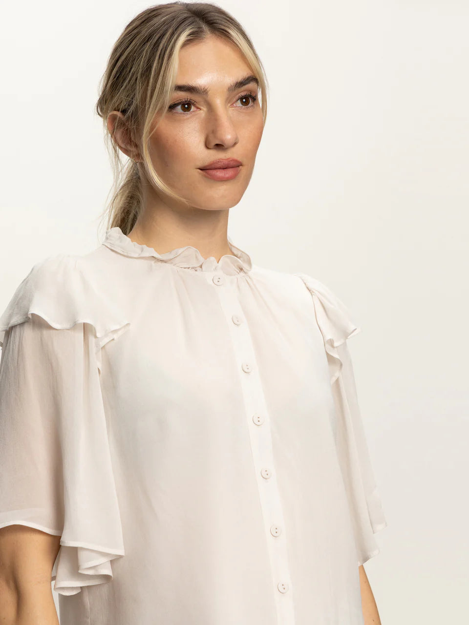 DEJA VU FRILL BLOUSE - SANCTUARY