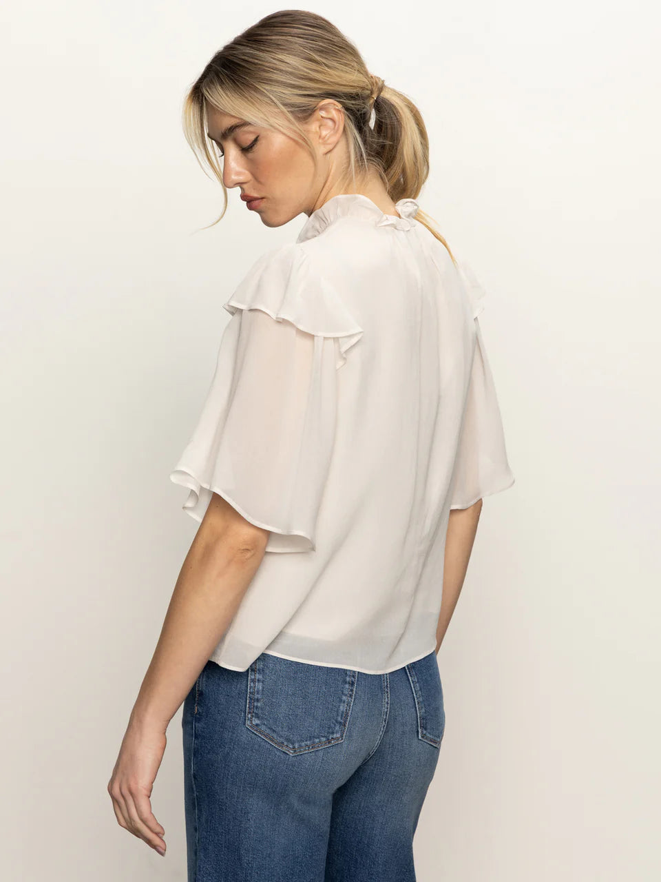 DEJA VU FRILL BLOUSE - SANCTUARY