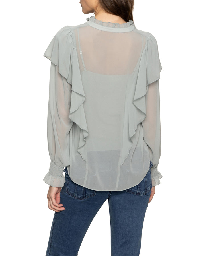 YOURS TO KEEP BLOUSE (SKY GREY) - SANCTUARY