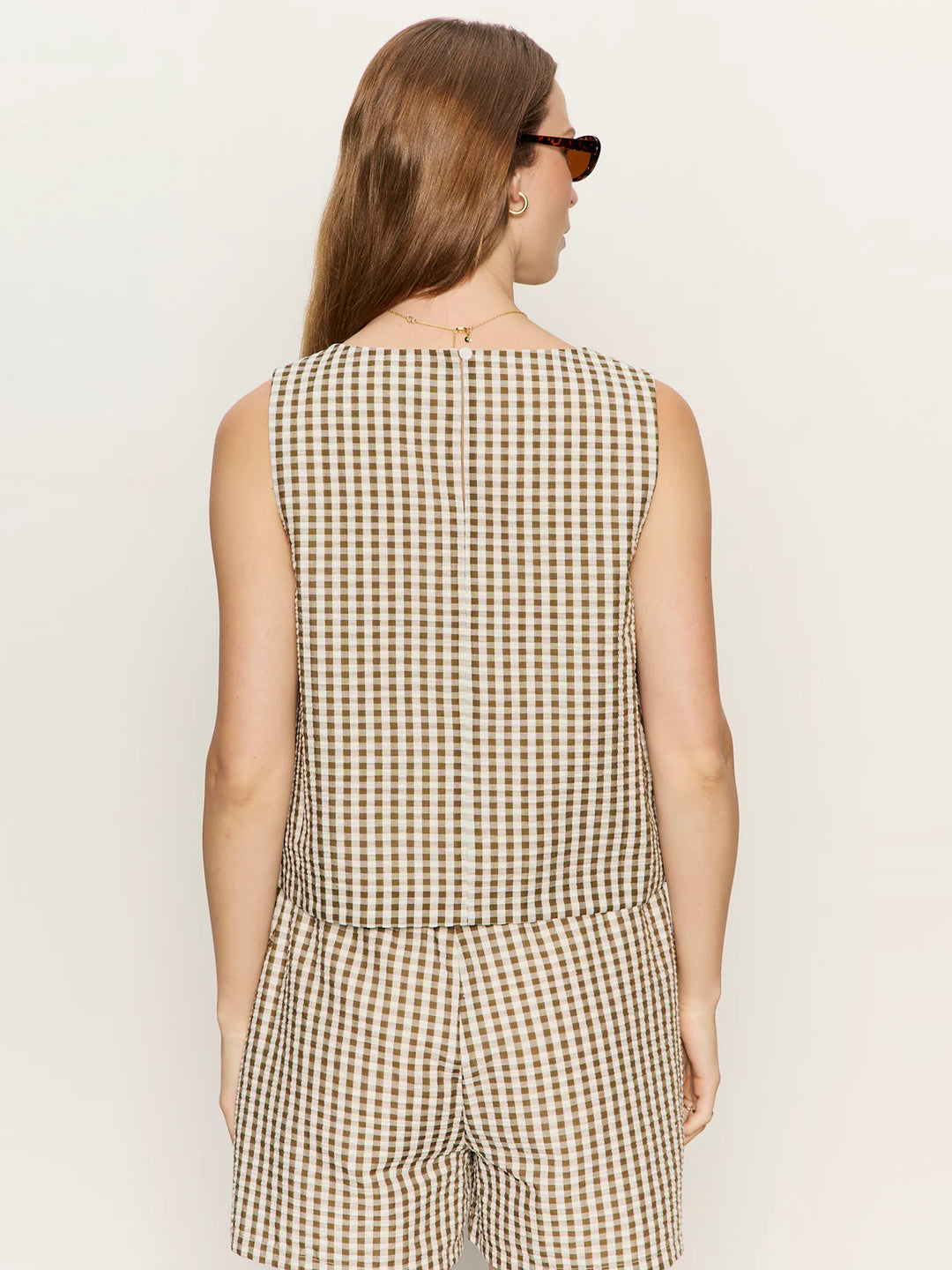BETTER DAYS GINGHAM SHELL (TIMBER/CLAN GINGHAM) - SANCTUARY