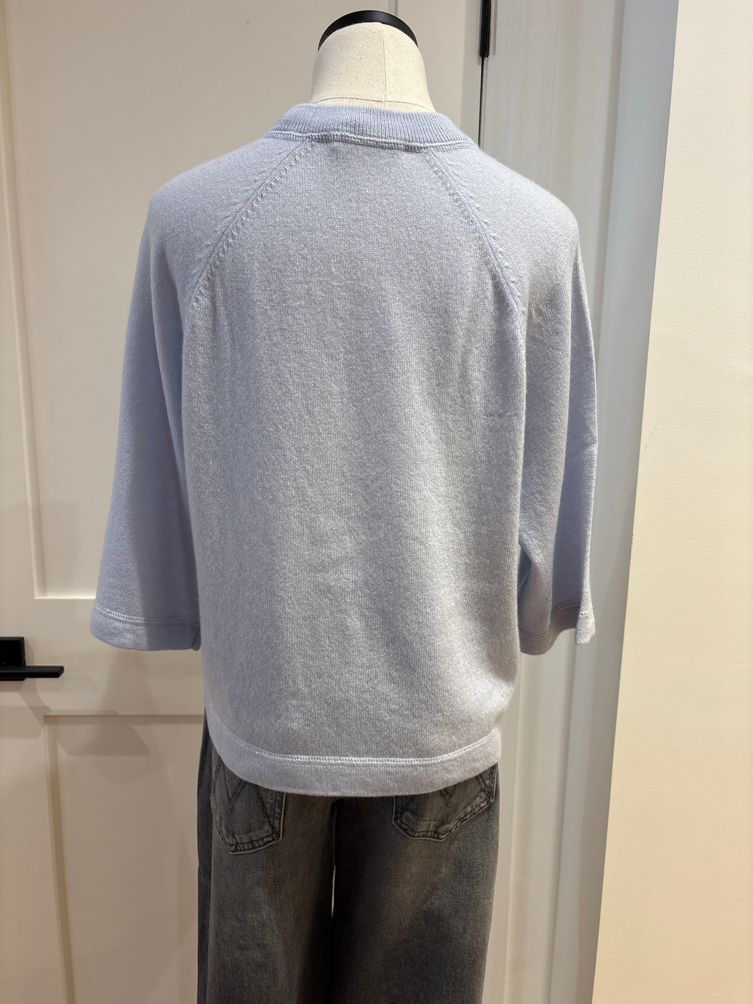 OVERSIZED ELBOW SLEEVE TEE - AUTUMN CASHMERE