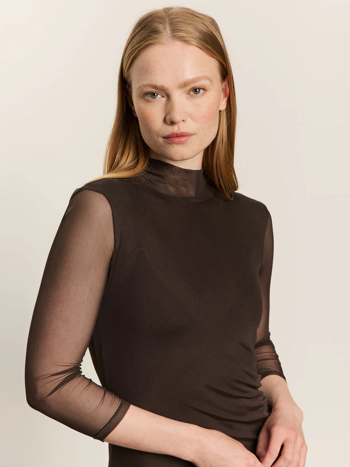 NIGHT OUT MOCK NECK MIDI DRESS - SANCTUARY