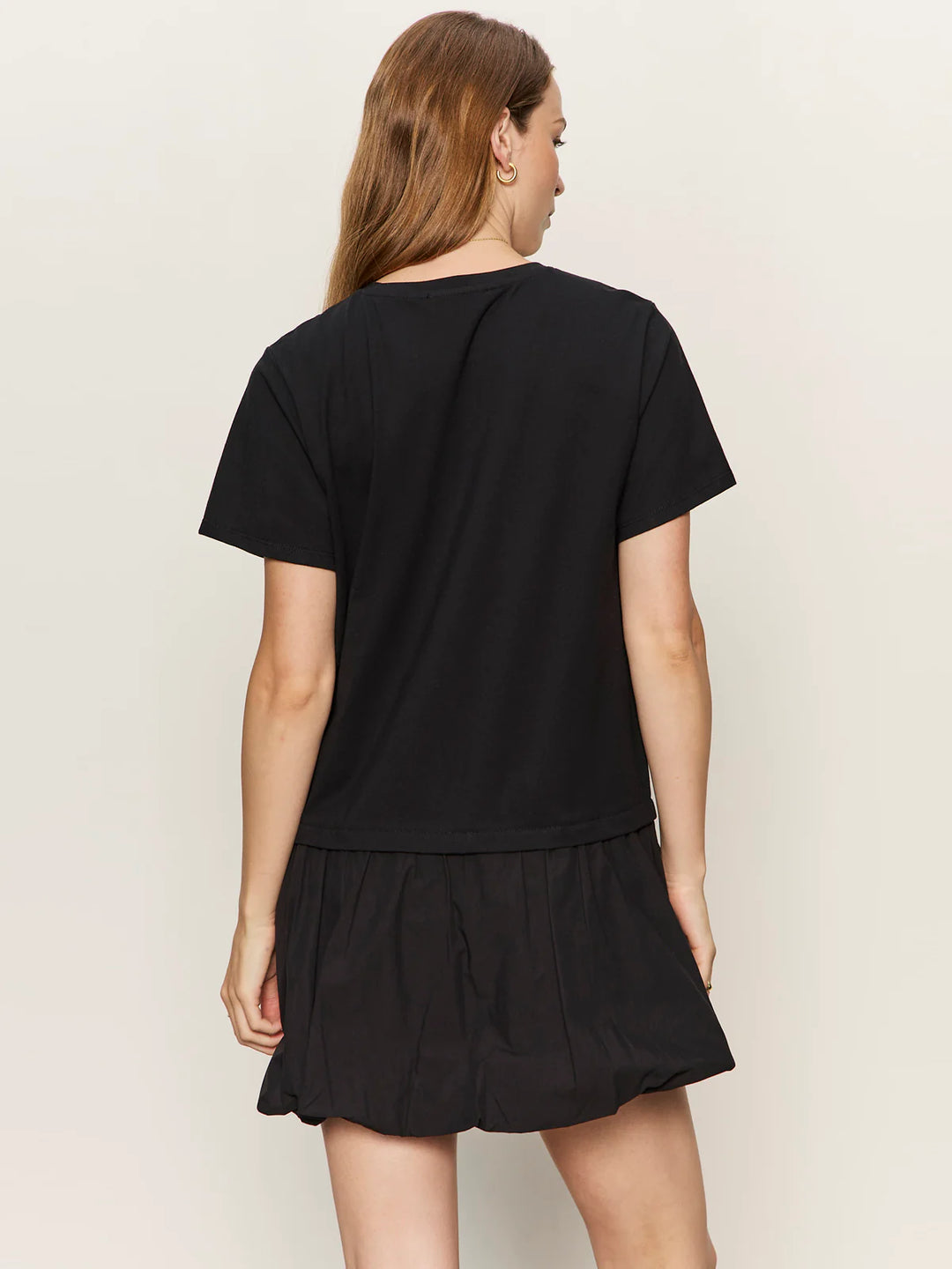 FOR KEEPS BUBBLE T-SHIRT DRESS (BLACK) - SANCTUARY