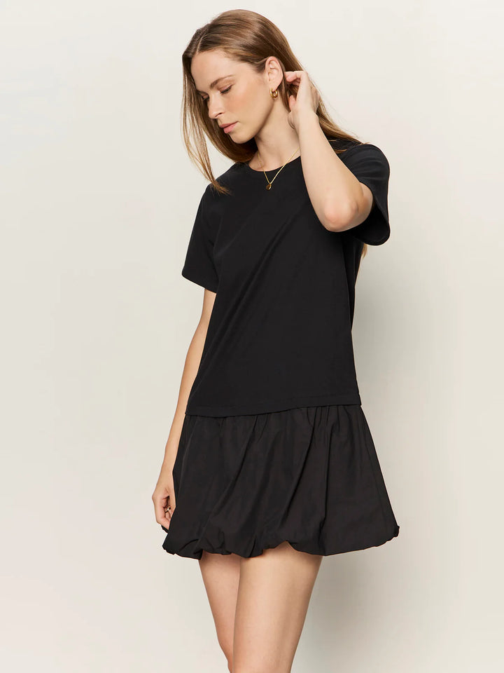 FOR KEEPS BUBBLE T-SHIRT DRESS (BLACK) - SANCTUARY