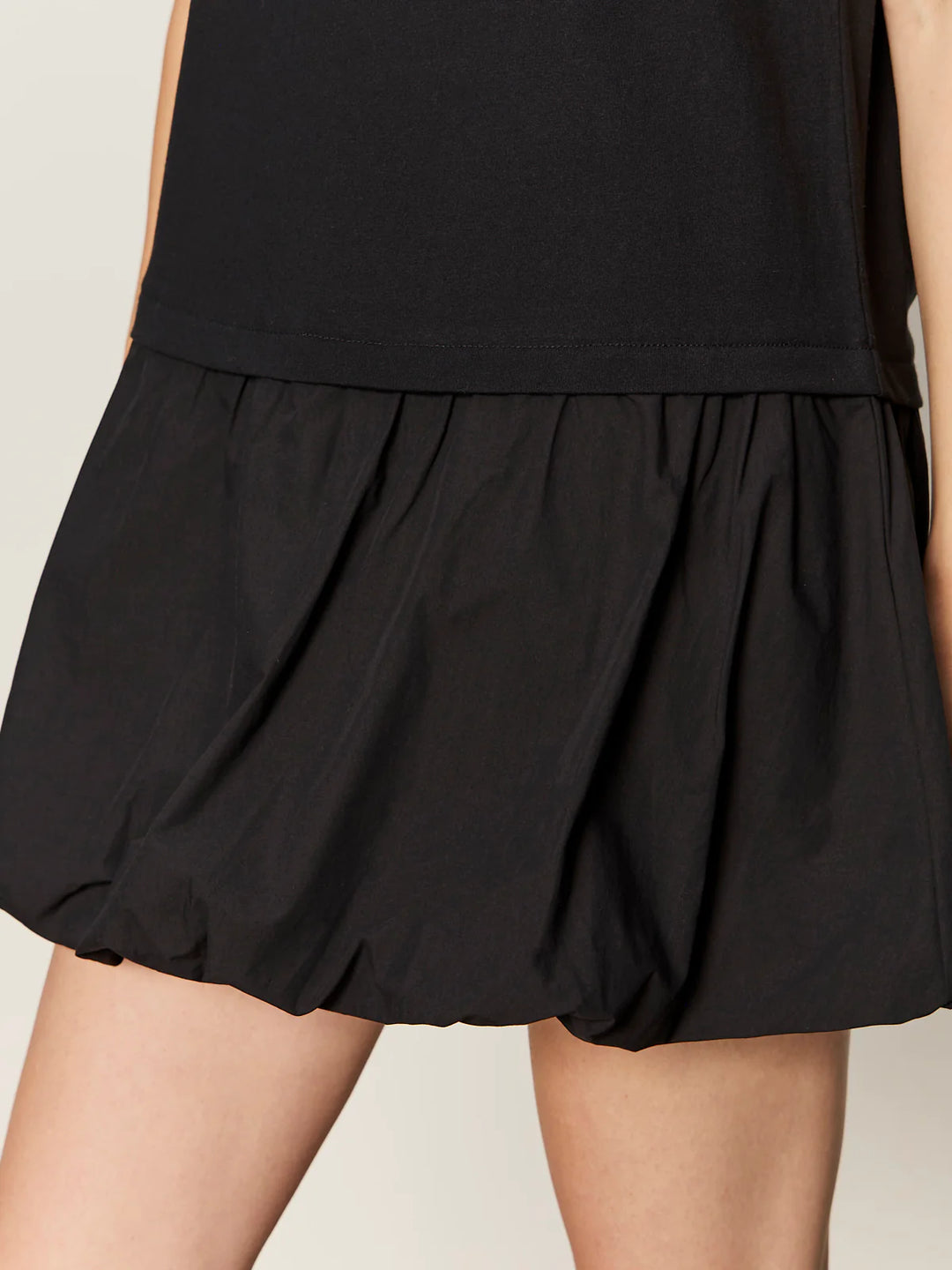 FOR KEEPS BUBBLE T-SHIRT DRESS (BLACK) - SANCTUARY