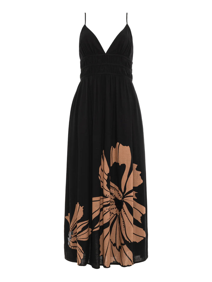 MIRA EMBELLISHED VOLUME DRESS (MACRO LOTUS) - SANCTUARY