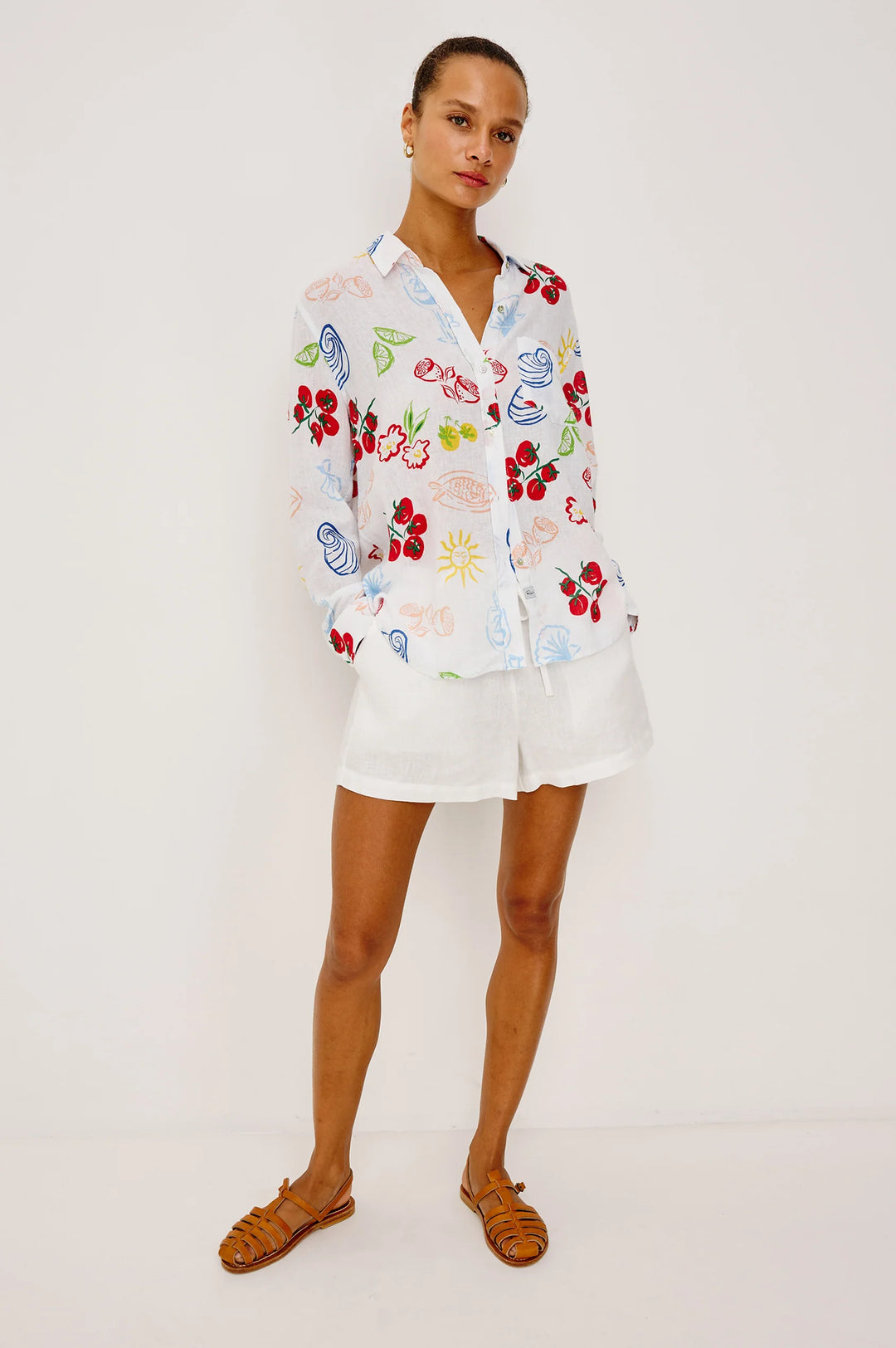 CHARLI RAILS X GIADZY SHIRT (WHITE ANTIPASTI) - RAILS