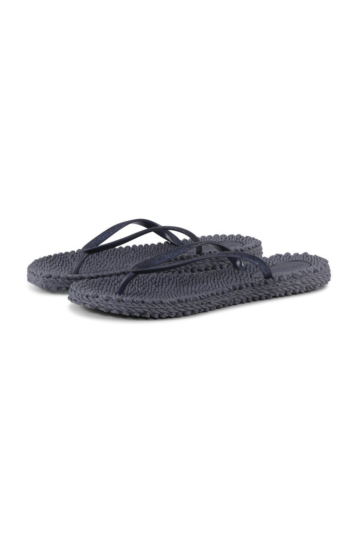 CHEERFUL FLIP FLOP W/GLITTER (OMBRE BLUE) - ILSE JACOBSEN