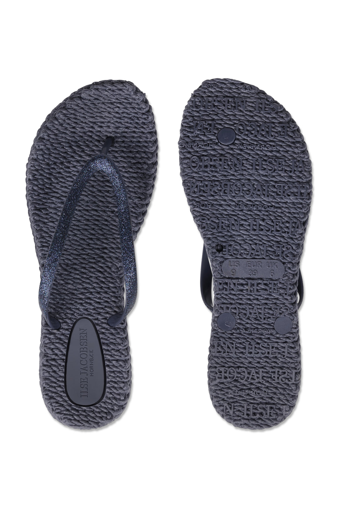 CHEERFUL FLIP FLOP W/GLITTER (OMBRE BLUE) - ILSE JACOBSEN